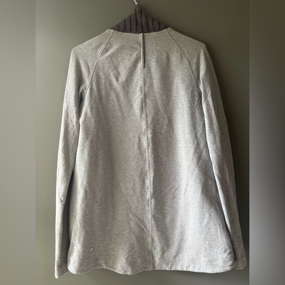 Lululemon Bliss Break Wrap size 2 Open Front Cardigan Sweater Light Gray Women - Picture 7 of 8